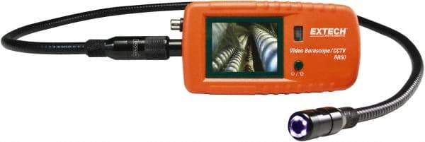 Extech - Video Borescope - 17 mm Probe Diameter, 2.4 Inch LCD Display, 480 x 234 Resolution - USA Tool & Supply