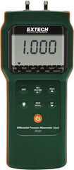 Extech - 1 Max psi, 0.3% Accuracy, Differential Pressure Manometer - USA Tool & Supply