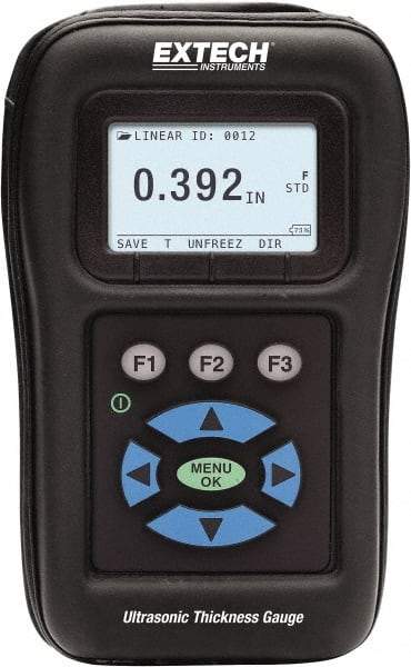 Extech - 0.02" to 20" Measurement, 0.001" Resolution Electronic Thickness Gage - USA Tool & Supply