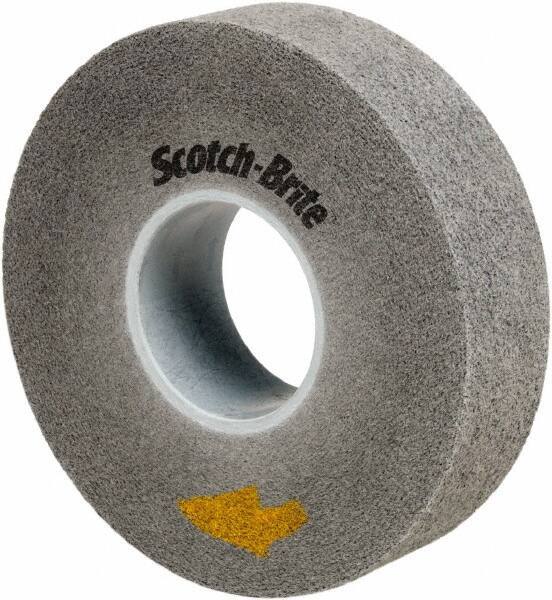 3M - 8" Diam, 2" Face Width, 3" Center Hole, Fine Grade, Silicon Carbide Deburring Wheel - Convolute, Soft Density 9 Grade, 4,500 RPM - USA Tool & Supply