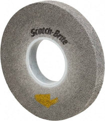 3M - 8" Diam, 1" Face Width, 3" Center Hole, Fine Grade, Silicon Carbide Deburring Wheel - Convolute, Medium Density 10 Grade, 4,500 RPM - USA Tool & Supply