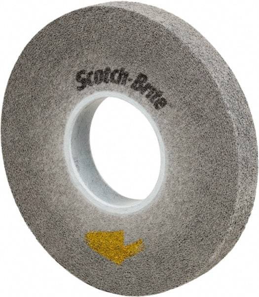 3M - 8" Diam, 1" Face Width, 3" Center Hole, Fine Grade, Silicon Carbide Deburring Wheel - Convolute, Soft Density 9 Grade, 4,500 RPM - USA Tool & Supply