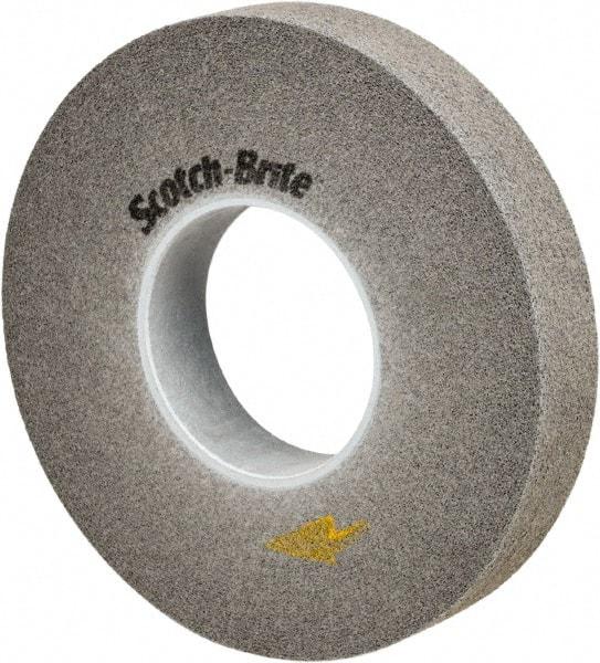 3M - 14" Diam, 2" Face Width, 8" Center Hole, Fine Grade, Silicon Carbide Deburring Wheel - Convolute, Soft Density 9 Grade, 2,550 RPM - USA Tool & Supply