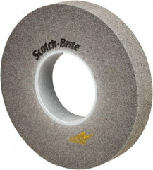 3M - 10" Diam, 2" Face Width, 5" Center Hole, Fine Grade, Silicon Carbide Deburring Wheel - Convolute, Soft Density 9 Grade, 3,600 RPM - USA Tool & Supply