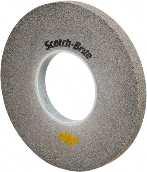 3M - 10" Diam, 1" Face Width, 5" Center Hole, Fine Grade, Silicon Carbide Deburring Wheel - Convolute, Medium Density 10 Grade, 3,600 RPM - USA Tool & Supply