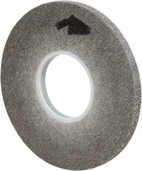 3M - 8" Diam, 1/2" Face Width, 3" Center Hole, Fine Grade, Silicon Carbide Deburring Wheel - Convolute, Soft Density 9 Grade, 4,500 RPM - USA Tool & Supply