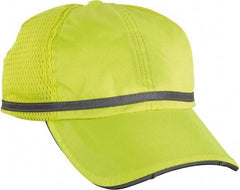 Ergodyne - Size Universal, General Purpose Baseball Cap - Lime Solid Pattern, Polyester - USA Tool & Supply