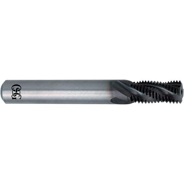 OSG - UNF, 0.096" Cutting Diam, 3 Flute, Solid Carbide Helical Flute Thread Mill - Internal Thread, 0.068" LOC, 1.661" OAL, 1/4" Shank Diam - USA Tool & Supply