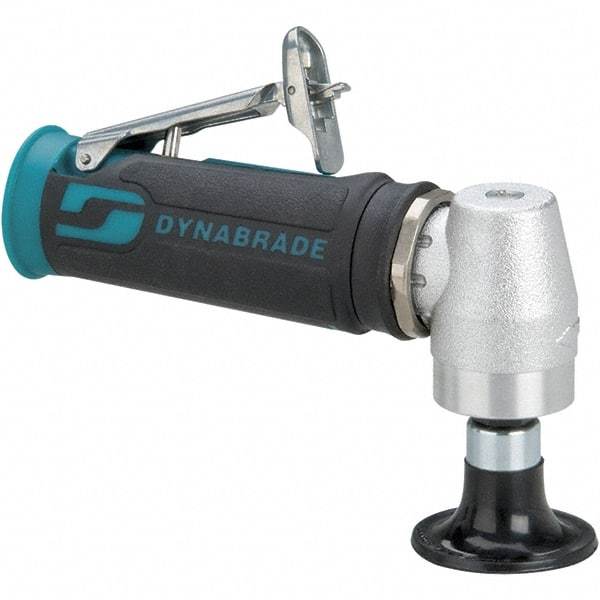 Dynabrade - 2" Max Disc, 12,000 RPM, Pneumatic Handheld Disc Sander - 25 CFM, 1/4" Inlet, 0.4 hp, 90 psi, Includes Wrench & Disc Sander - USA Tool & Supply