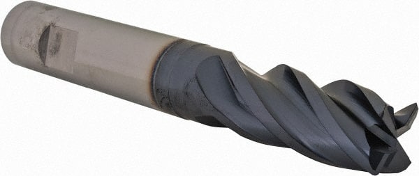 Iscar - 3/4" Diam 4 Flute Solid Carbide 0.04" Corner Radius End Mill - USA Tool & Supply