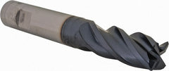 Iscar - 3/4" Diam 4 Flute Solid Carbide 0.04" Corner Radius End Mill - USA Tool & Supply