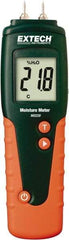 Extech - 32 to 104°F Operating Temp, Pocket Size Moisture Meter - LCD Display - USA Tool & Supply