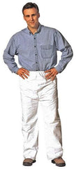 Dupont - Size M, Tyvek General Purpose Work Pants - 23-1/2 Inch Waist, 27-1/2 Inch Inseam, White - USA Tool & Supply