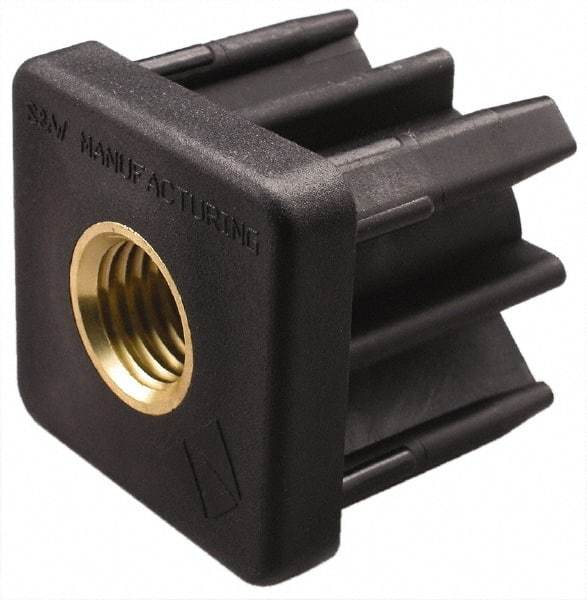 Gibraltar - 1-1/2" Tube, 3/4-10 Thread, 1,000 Lb Capacity, Square Tube End - 0.12" Tube Wall, 1-1/2" Square - USA Tool & Supply