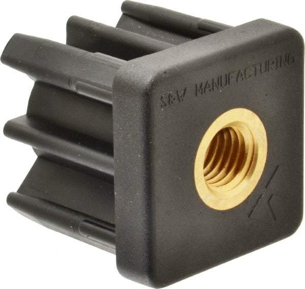 Gibraltar - 2" Tube, 5/8-11 Thread, 1,800 Lb Capacity, Square Tube End - 0.109/0.12" Tube Wall, 2" Square - USA Tool & Supply