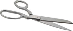 Heritage Cutlery - 3-1/2" LOC, 8-1/2" OAL Stainless Steel Standard Shears - Right Hand, Metal Bent Handle, For General Purpose Use - USA Tool & Supply