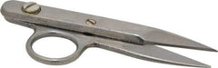 Heritage Cutlery - 1-3/8" LOC, 4-1/2" OAL Stainless Steel Standard Thread Clips - Right Hand, Metal Straight Handle, For Electrical - USA Tool & Supply