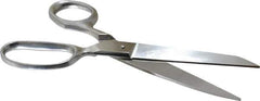 Heritage Cutlery - 3-1/2" LOC, 8" OAL Stainless Steel Standard Shears - Straight Handle, For Poultry Processing - USA Tool & Supply