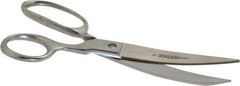 Heritage Cutlery - 3-1/2" LOC, 8" OAL Chrome Plated Standard Shears - Right Hand, Plastic Straight Handle, For Poultry Processing - USA Tool & Supply