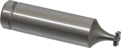 Made in USA - 1/4" Diam x 1/16" Face Width, Cobalt, 6 Teeth, Shank Connection Woodruff Keyseat Cutter - Uncoated, 2-1/16" OAL x 1/2" Shank, Straight Teeth, ANSI 202, Old Standard 201 - USA Tool & Supply