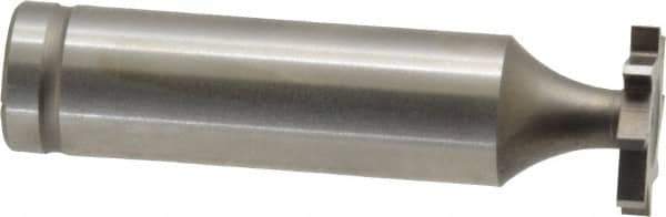 Made in USA - 5/8" Diam x 3/32" Face Width, Cobalt, 8 Teeth, Shank Connection Woodruff Keyseat Cutter - Uncoated, 2-3/32" OAL x 1/2" Shank, Straight Teeth, ANSI 305, Old Standard 4 - USA Tool & Supply