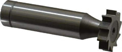 Made in USA - 3/4" Diam x 3/16" Face Width, Cobalt, 10 Teeth, Shank Connection Woodruff Keyseat Cutter - Uncoated, 2-3/16" OAL x 1/2" Shank, Straight Teeth, ANSI 606, Old Standard 9 - USA Tool & Supply