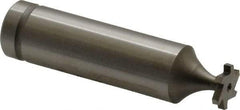 Made in USA - 3/8" Diam x 1/16" Face Width, Cobalt, 6 Teeth, Shank Connection Woodruff Keyseat Cutter - Uncoated, 2-1/16" OAL x 1/2" Shank, Staggered Teeth, ANSI 203, Old Standard 211 - USA Tool & Supply