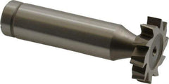 Made in USA - 7/8" Diam x 3/16" Face Width, Cobalt, 10 Teeth, Shank Connection Woodruff Keyseat Cutter - Uncoated, 2-3/16" OAL x 1/2" Shank, Staggered Teeth, ANSI 607, Old Standard 11 - USA Tool & Supply