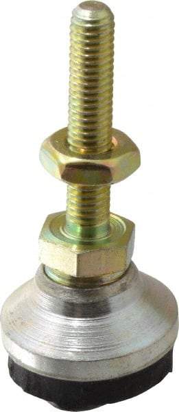 Gibraltar - 10-32 Bolt Thread, Studded Pivotal Stud Mount Leveling Pad & Mount - 150 Max Lb Capacity, 3/4" Base Diam - USA Tool & Supply