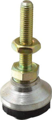 Gibraltar - 10-32 Bolt Thread, Studded Pivotal Stud Mount Leveling Pad & Mount - 150 Max Lb Capacity, 3/4" Base Diam - USA Tool & Supply