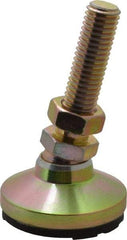 Gibraltar - 1/2-13 Bolt Thread, Studded Pivotal Stud Mount Leveling Pad & Mount - 700 Max Lb Capacity, 1-7/8" Base Diam - USA Tool & Supply