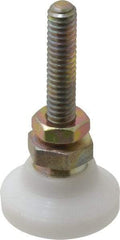 Gibraltar - 1/4-20 Bolt Thread, Studded Pivotal Stud Mount Leveling Pad & Mount - 200 Max Lb Capacity, 1" Base Diam - USA Tool & Supply