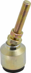 Gibraltar - 100 Lb Capacity, 3/8-16 Thread, 3-1/2" OAL, Zinc Stud, Studded Socket Mount Leveling Mount - 2" Stud Length, 1-1/4" Base Diam, Zinc Pad, 5/8" Hex - USA Tool & Supply
