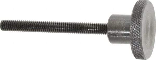 Gibraltar - 1-1/2" Head, Knurled Knob - Threaded Stem, Steel - USA Tool & Supply