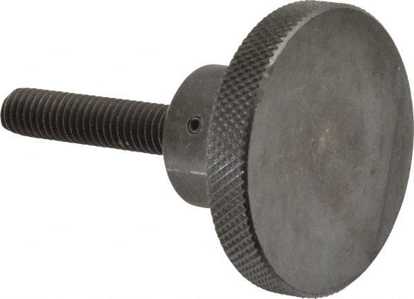 Gibraltar - 2" Head, Knurled Knob - Threaded Stem, Steel - USA Tool & Supply