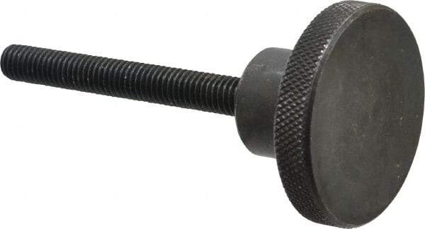 Gibraltar - 2" Head, Knurled Knob - Threaded Stem, Steel - USA Tool & Supply