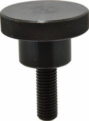 Gibraltar - 2-1/2" Head, Knurled Knob - Threaded Stem, Steel - USA Tool & Supply