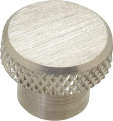 Gibraltar - 3/4" Head, Knurled Knob - Tapped, Stainless Steel - USA Tool & Supply