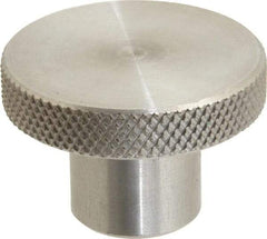 Gibraltar - 1-1/2" Head, Knurled Knob - Tapped, Stainless Steel - USA Tool & Supply