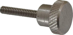 Gibraltar - 3/4" Head, Knurled Knob - Threaded Stem, Stainless Steel - USA Tool & Supply