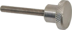 Gibraltar - 1" Head, Knurled Knob - Threaded Stem, Stainless Steel - USA Tool & Supply