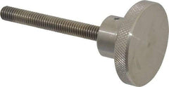 Gibraltar - 2" Head, Knurled Knob - Threaded Stem, Stainless Steel - USA Tool & Supply