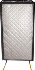 Singer Safety - 8' Long x 48" Wide, Vinyl/Fiberglass Screen - Gray - USA Tool & Supply