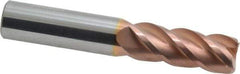 ProMax - 1/2", 1-1/4" LOC, 1/2" Shank Diam, 3" OAL, 4 Flute, Solid Carbide Square End Mill - Single End, TiCN Finish, Spiral Flute, 40° Helix, Right Hand Cut, Right Hand Flute, Series 111 - USA Tool & Supply