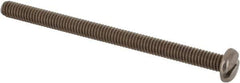 Value Collection - #8-32 UNC, 2-1/2" Length Under Head Slotted Drive Machine Screw - Pan Head, Grade 18-8 Stainless Steel, Uncoated, Without Washer - USA Tool & Supply