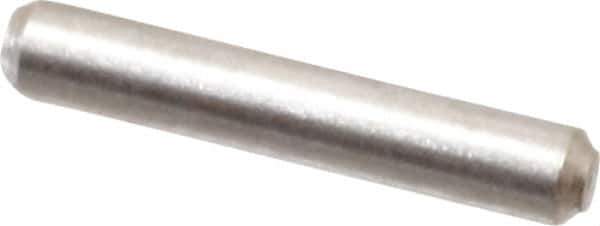 Value Collection - 1/16" Diam x 3/8" Pin Length 316 Stainless Steel Standard Dowel Pin - Bright Finish, 2 Beveled End - USA Tool & Supply