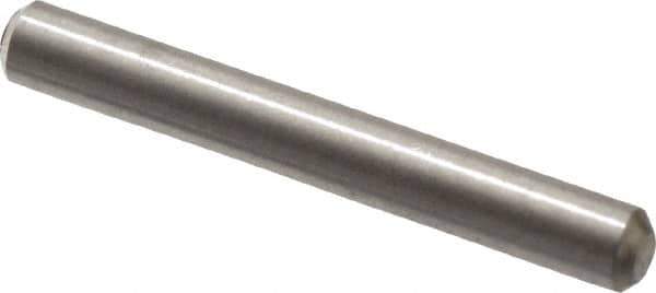 Value Collection - 1/16" Diam x 1/2" Pin Length 316 Stainless Steel Standard Dowel Pin - Bright Finish, 2 Beveled End - USA Tool & Supply