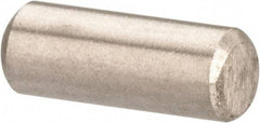 Value Collection - 3/32" Diam x 1/4" Pin Length 316 Stainless Steel Standard Dowel Pin - Bright Finish, 2 Beveled End - USA Tool & Supply