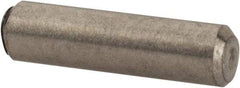 Value Collection - 3/32" Diam x 3/8" Pin Length 316 Stainless Steel Standard Dowel Pin - Bright Finish, 2 Beveled End - USA Tool & Supply