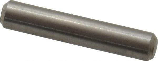 Value Collection - 3/32" Diam x 1/2" Pin Length 316 Stainless Steel Standard Dowel Pin - Bright Finish, 2 Beveled End - USA Tool & Supply
